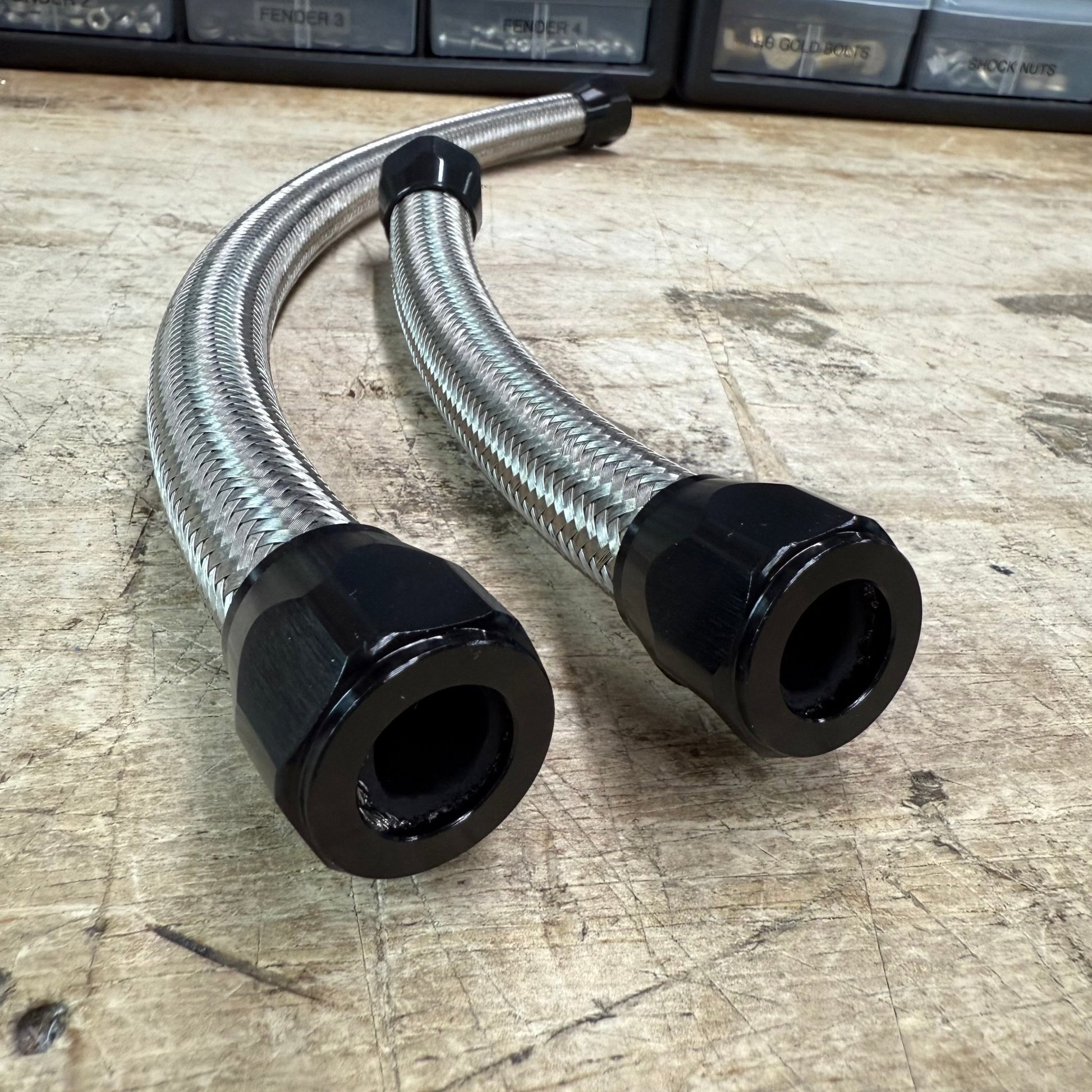 Speedlogix Catch Can Braided Line Kit 2005 - 2023 Challenger/Charger (S Mount) - Speedlogix