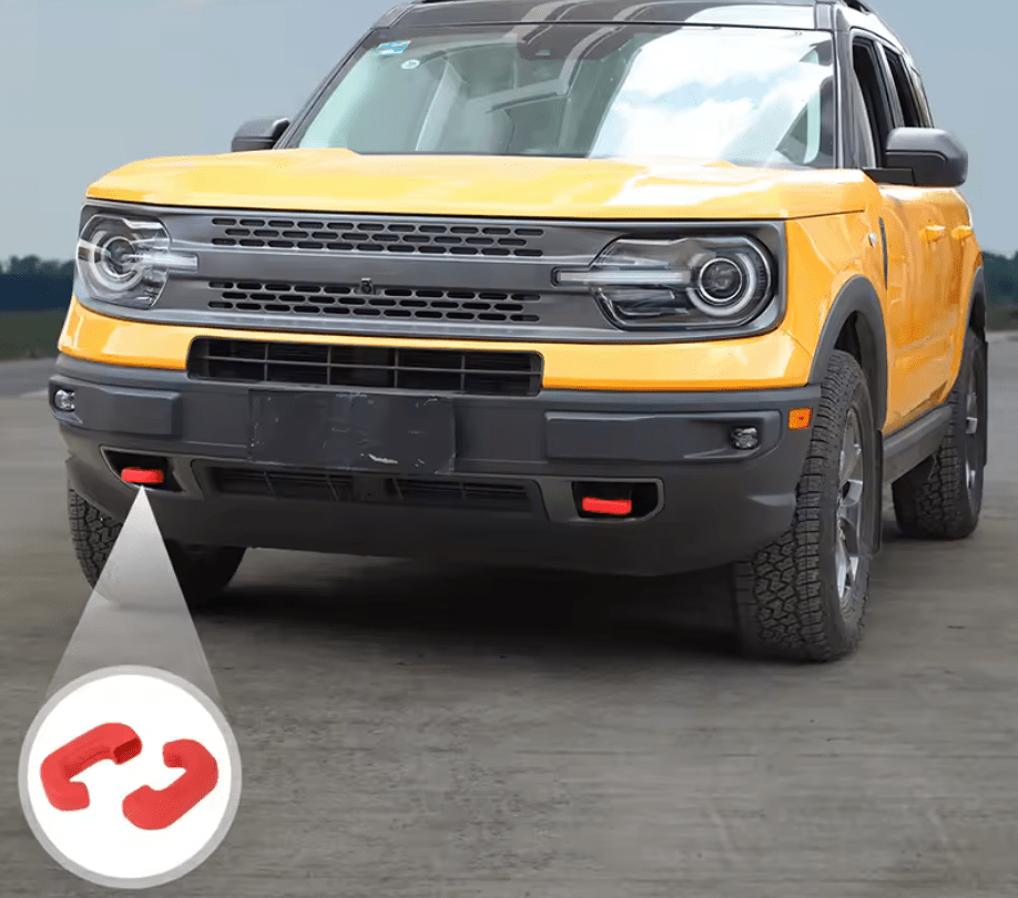 Speedlogix Front Bumper Tow Hook Covers 2021 - 2024 Bronco Sport - Speedlogix