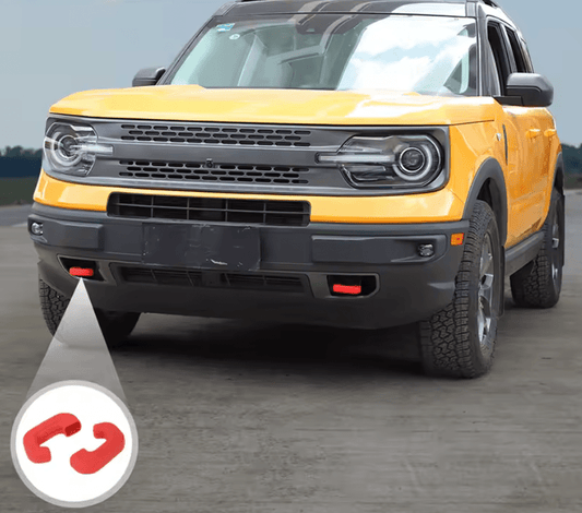 Speedlogix Front Bumper Tow Hook Covers 2021 - 2024 Bronco Sport - Speedlogix