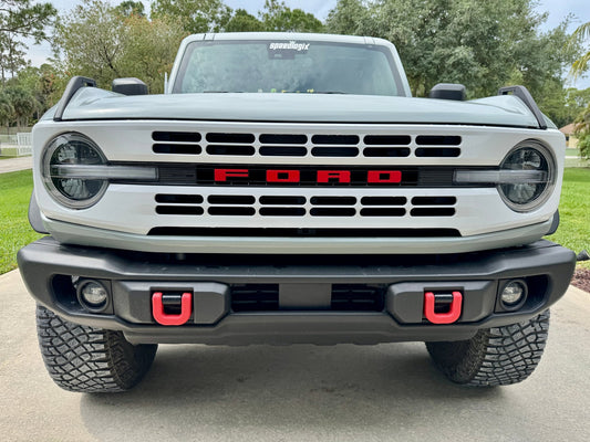 Speedlogix Front Bumper Tow Hook Covers 2021 - 2025 Bronco - Speedlogix
