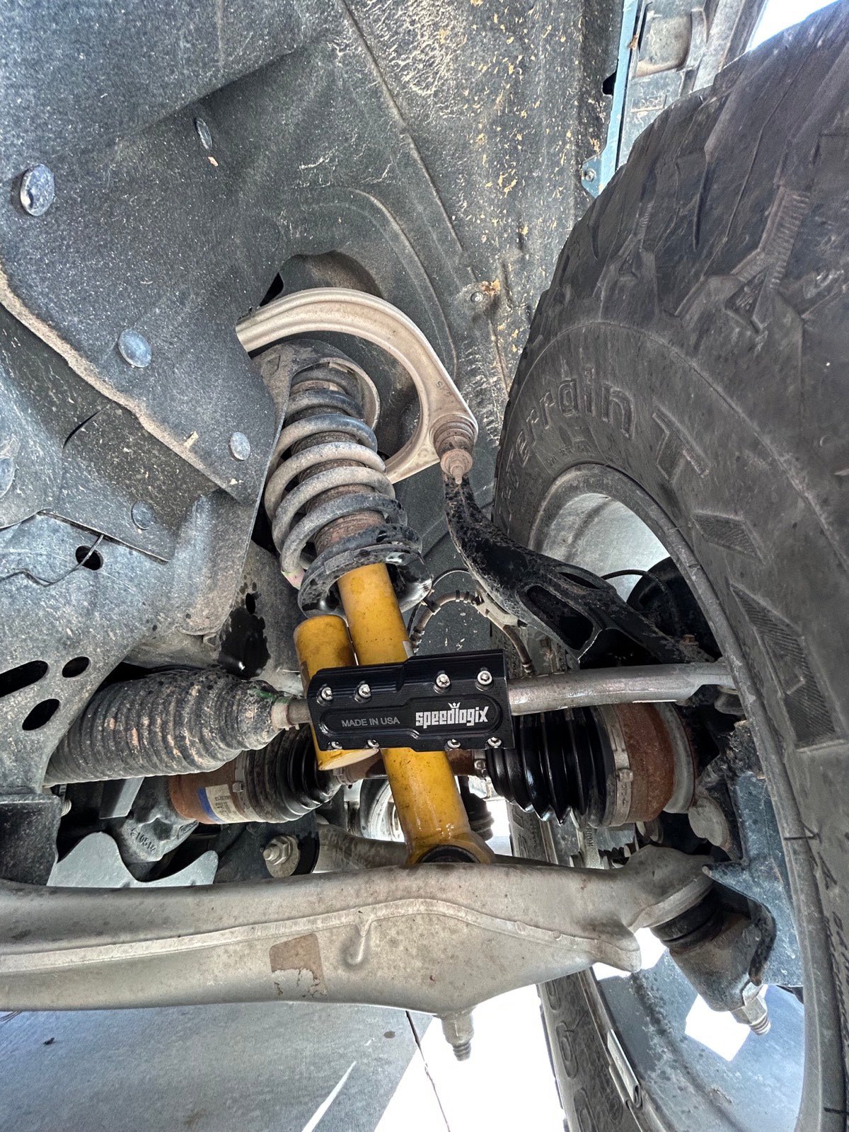 Speedlogix Heavy Duty Billet Tie Rod Brace 2021 - 2023 Bronco - Speedlogix