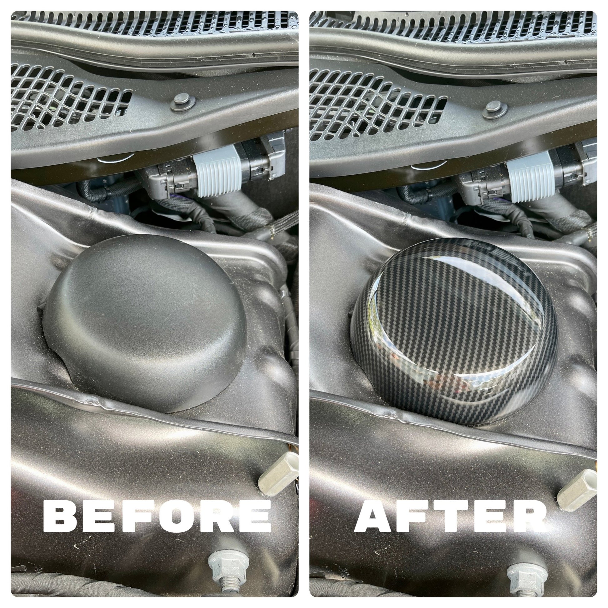 Speedlogix Strut Tower Covers (Carbon) 2005 - 2023 Challenger/Charger - Speedlogix