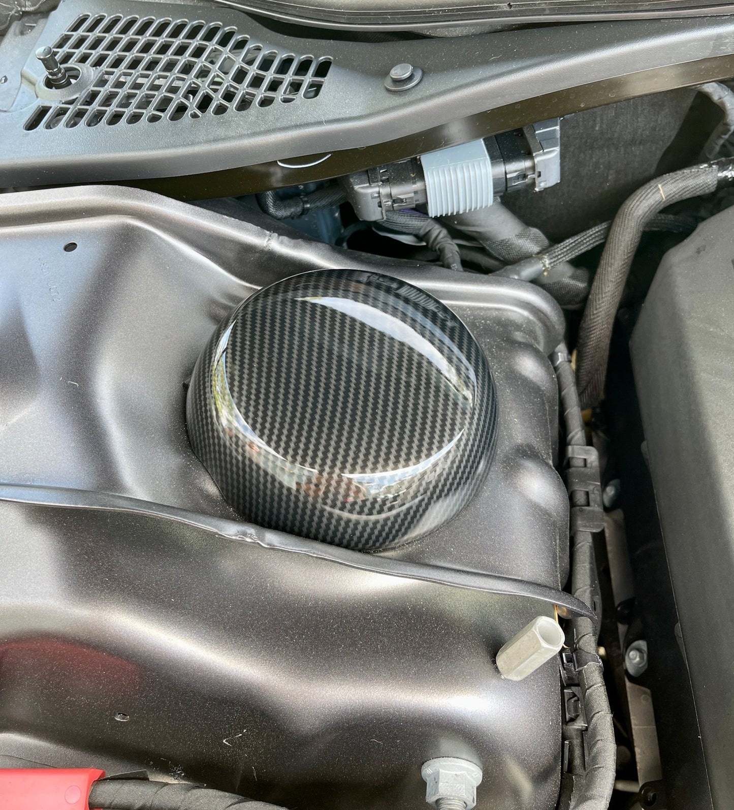 Speedlogix Strut Tower Covers (Carbon) 2005 - 2023 Challenger/Charger - Speedlogix