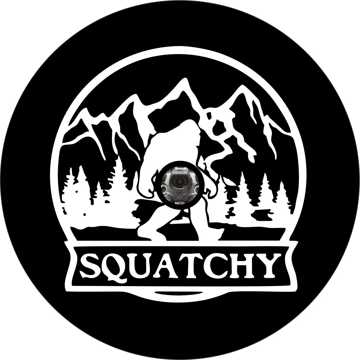 Squatchy Spare Tire Cover • Sasquatch in the Mountains - Speedlogix