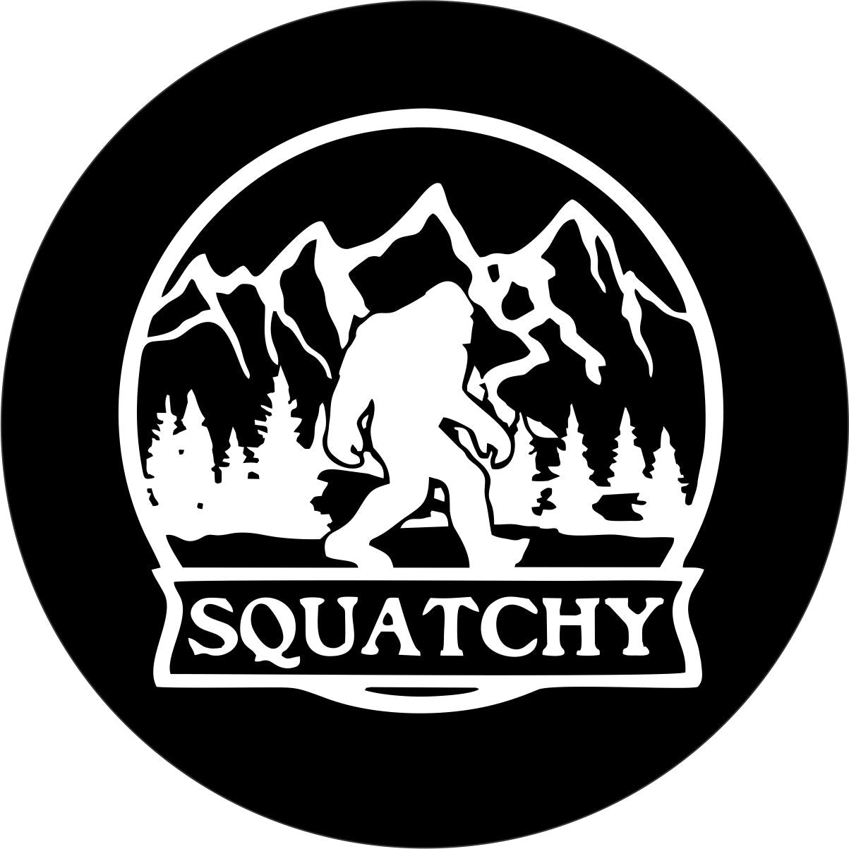 Squatchy Spare Tire Cover • Sasquatch in the Mountains - Speedlogix