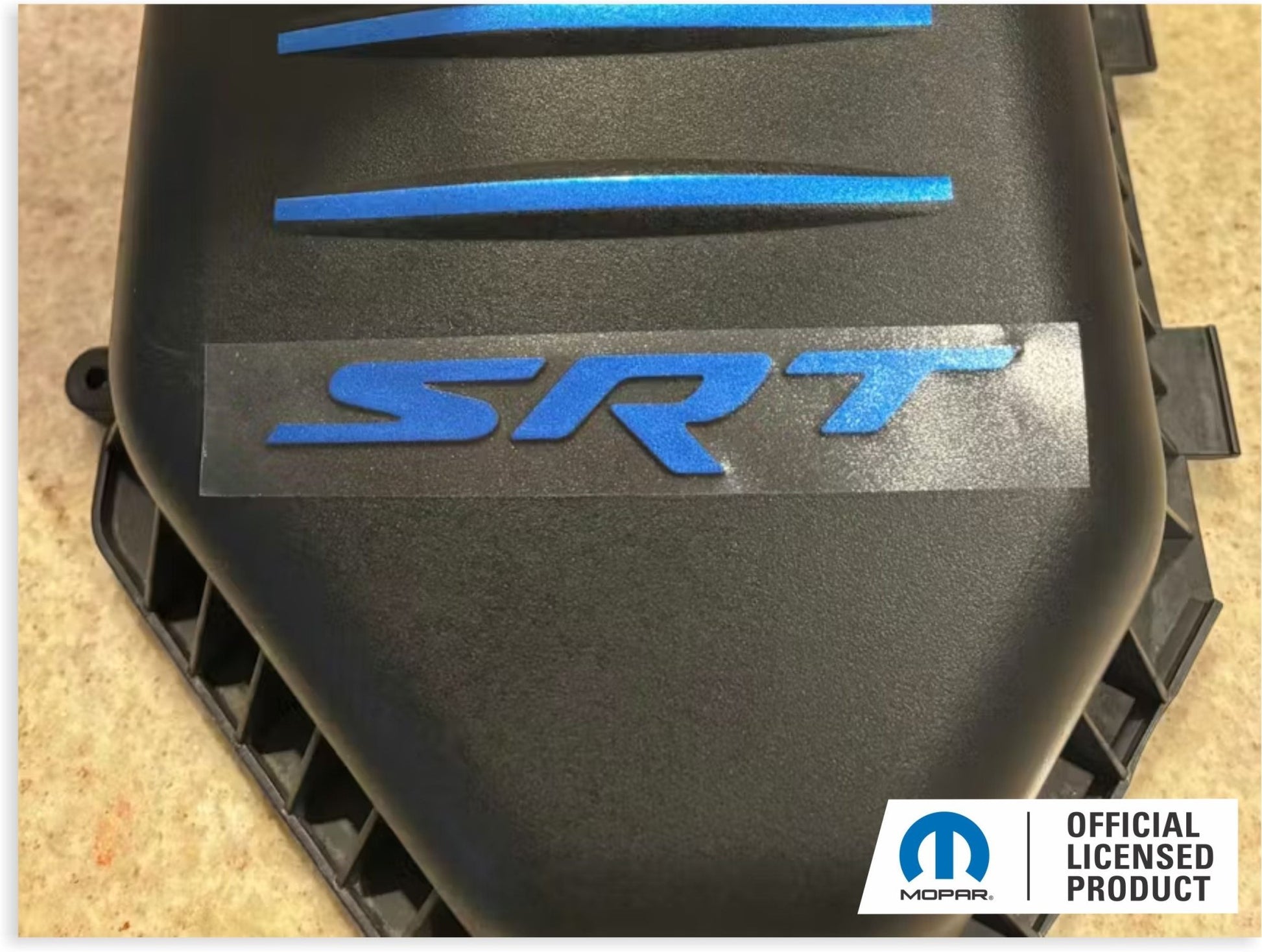 SRT Airbox Lettering and Stripe Decals - Challenger SRT Hellcat - Speedlogix