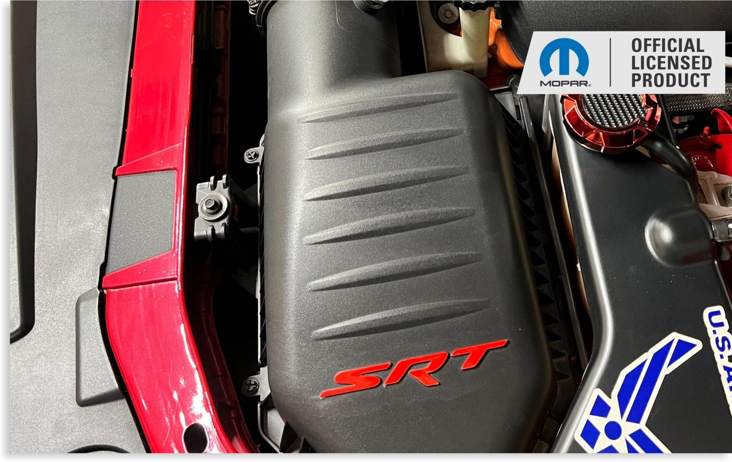 SRT Airbox Lettering and Stripe Decals - Charger SRT Hellcat - Speedlogix