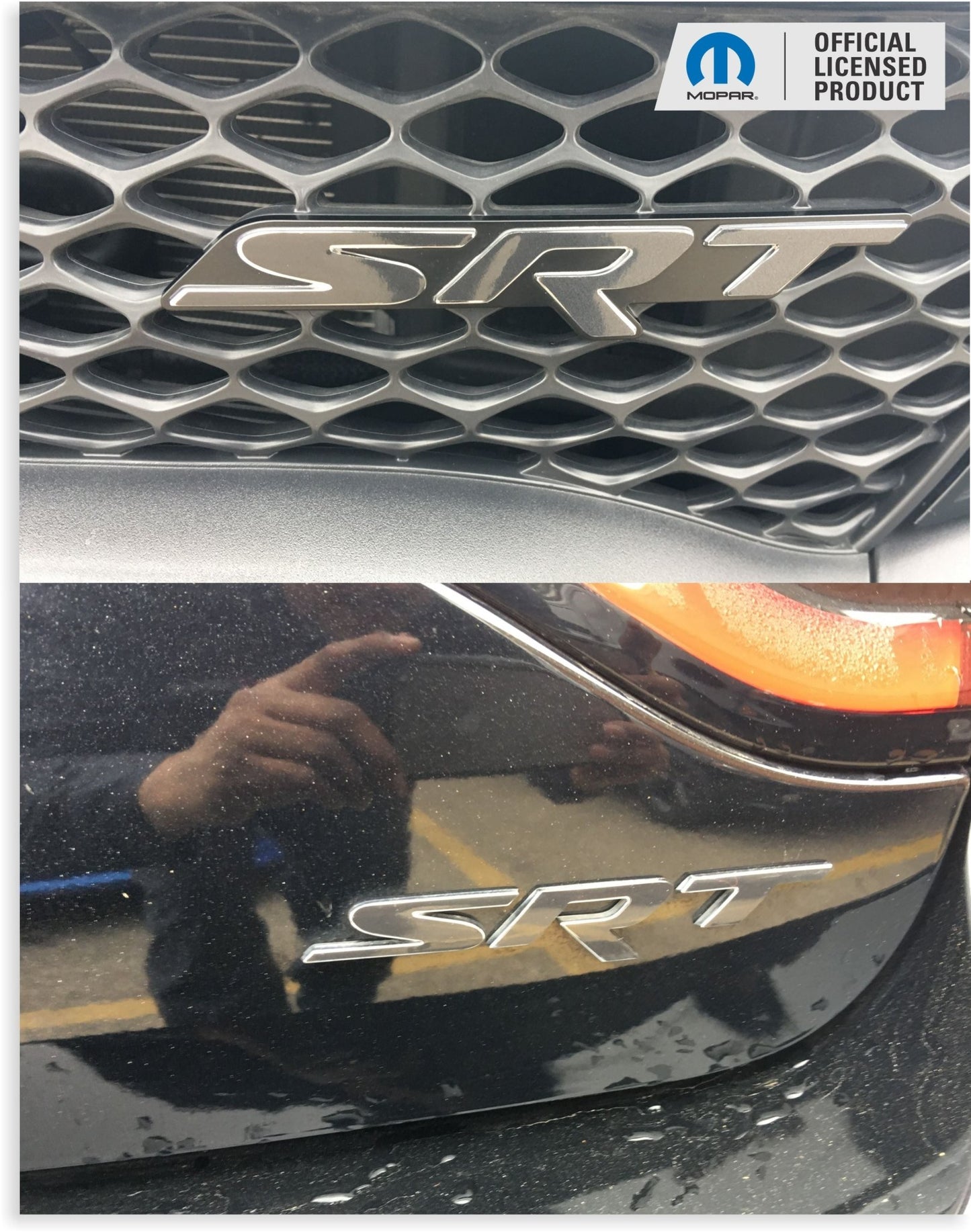 SRT Emblem Overlay Decals - 2015 - 2016 Charger SRT Hellcat - Speedlogix