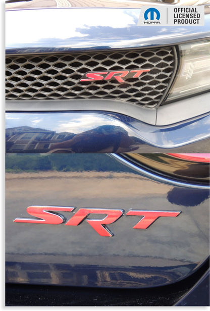 SRT Emblem Overlay Decals - 2015 - 2016 Charger SRT Hellcat - Speedlogix