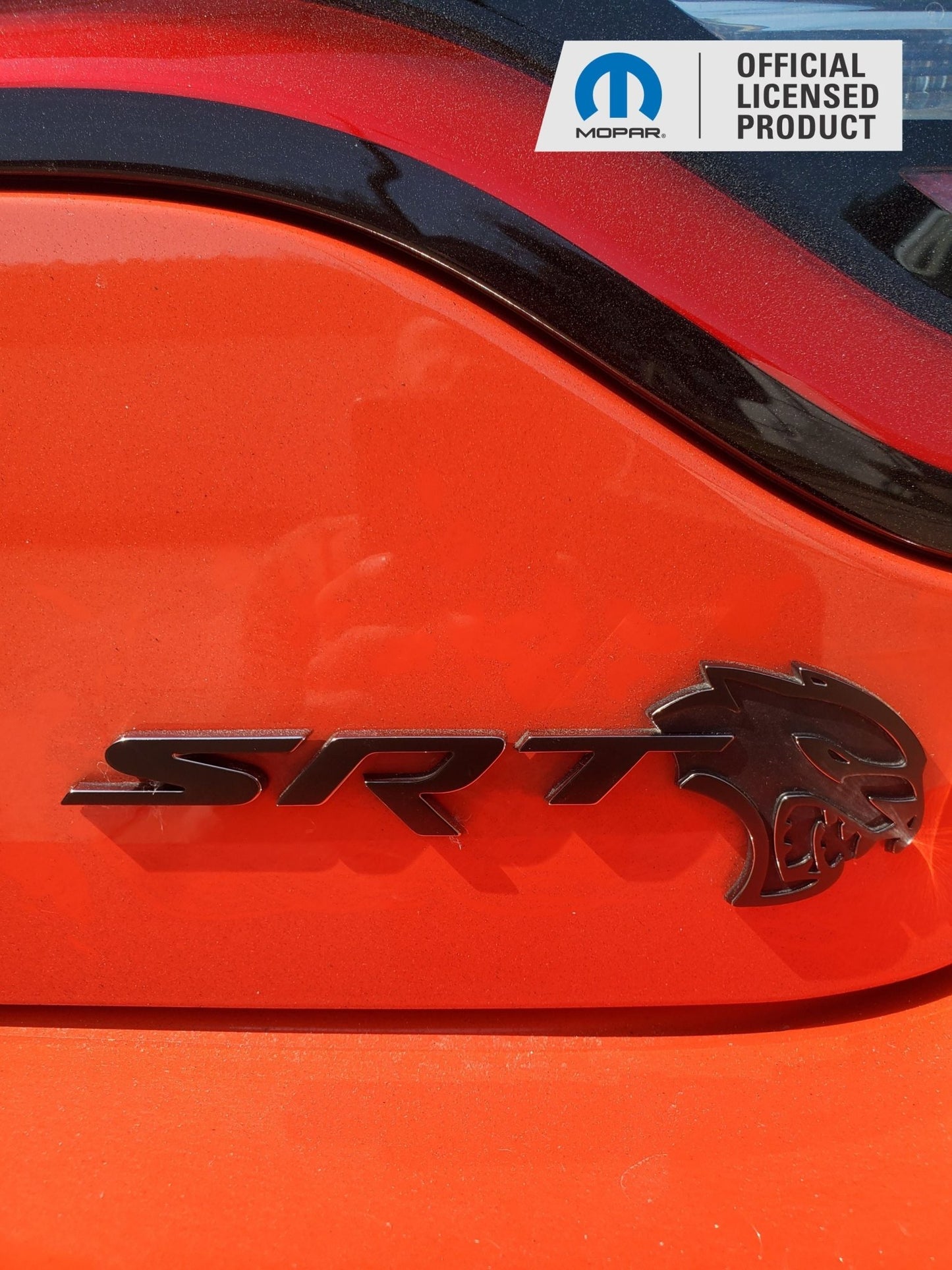 SRT Emblem Overlay Decals - 2017 Dodge Charger SRT Hellcat - Speedlogix