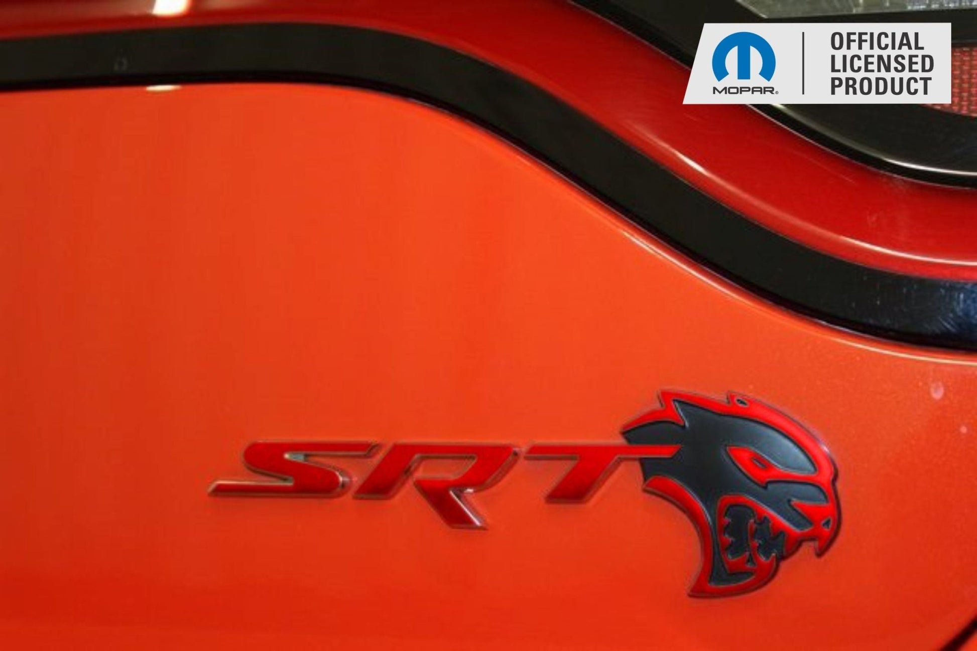 SRT Emblem Overlay Decals - 2017 Dodge Charger SRT Hellcat - Speedlogix