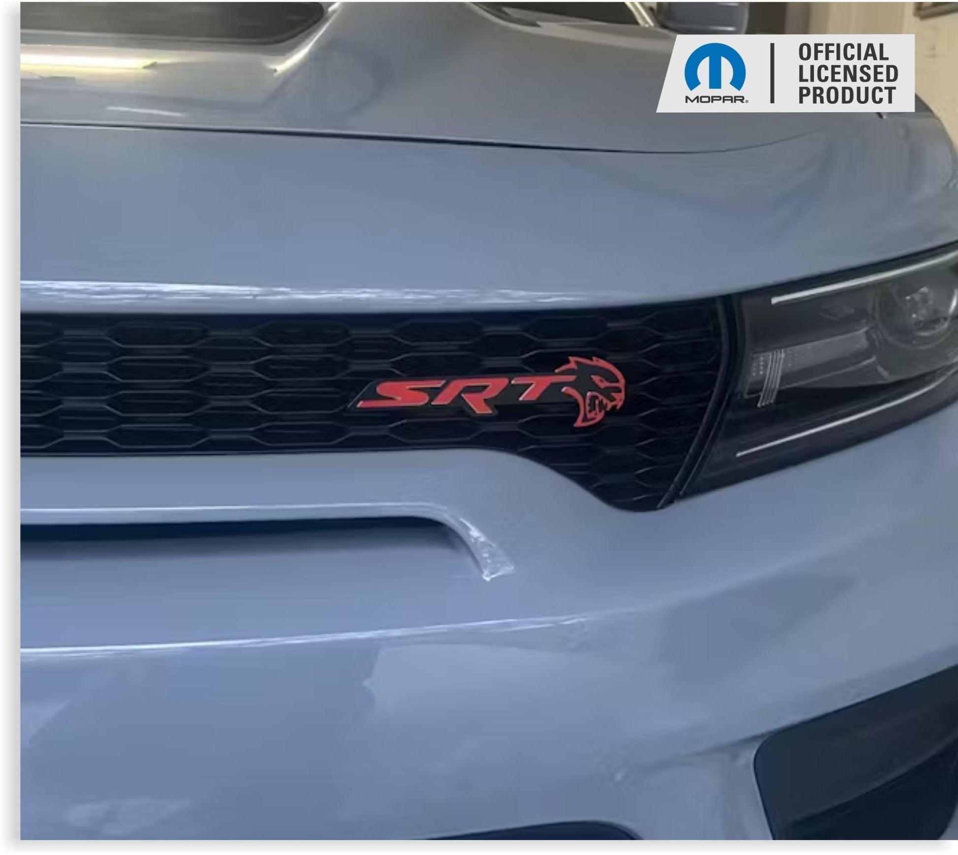 SRT Emblem Overlay Decals - 2018 - 2023 Dodge Charger SRT Hellcat - Speedlogix