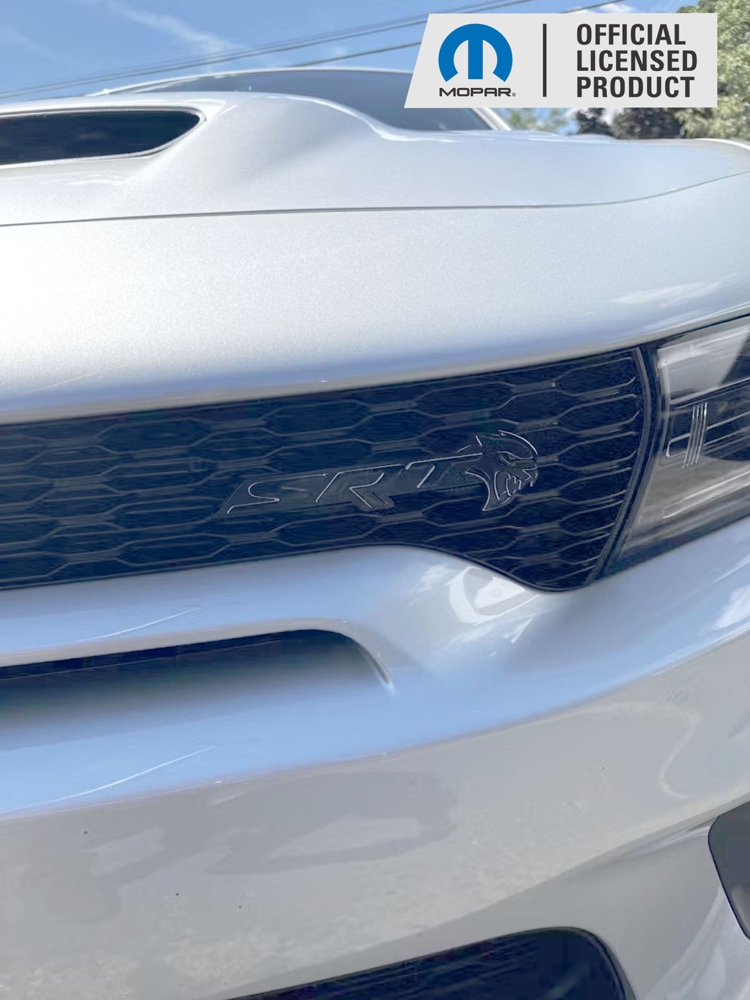 SRT Emblem Overlay Decals - 2018 - 2023 Dodge Charger SRT Hellcat - Speedlogix