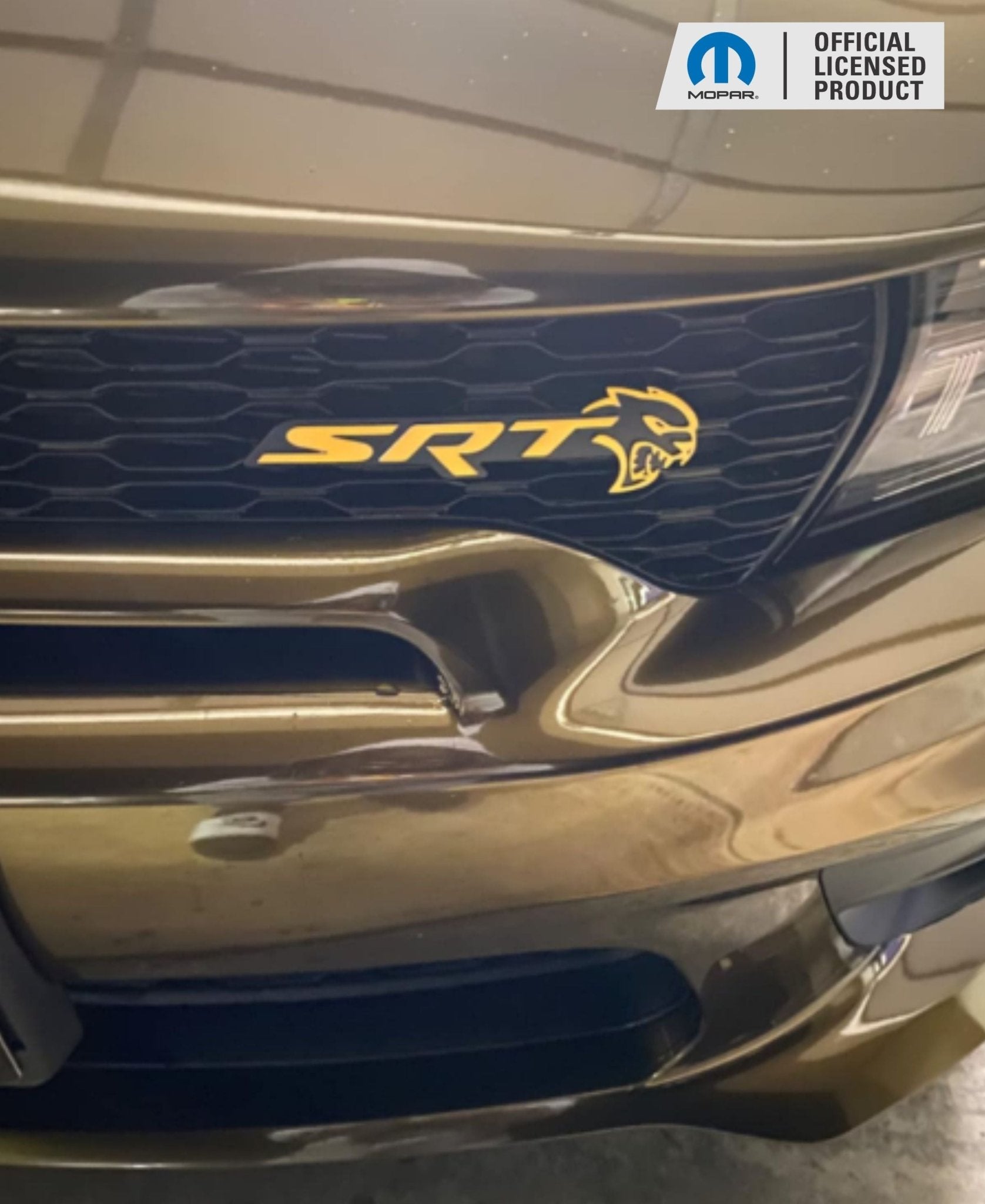 SRT Emblem Overlay Decals - 2018 - 2023 Dodge Charger SRT Hellcat - Speedlogix