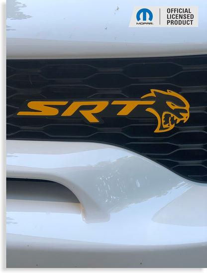 SRT Emblem Overlay Decals - 2018 - 2023 Dodge Charger SRT Hellcat - Speedlogix