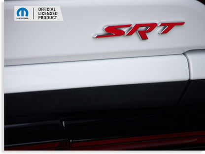 SRT Front and Rear Badge Overlay Decals - 2015 - 2018 Dodge Challenger SRT 392 - Speedlogix