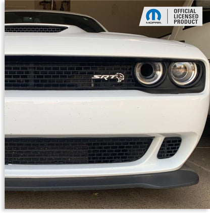 SRT Front and Rear Emblem Overlay Decals - 18 - 23 Challenger SRT Hellcat - Speedlogix