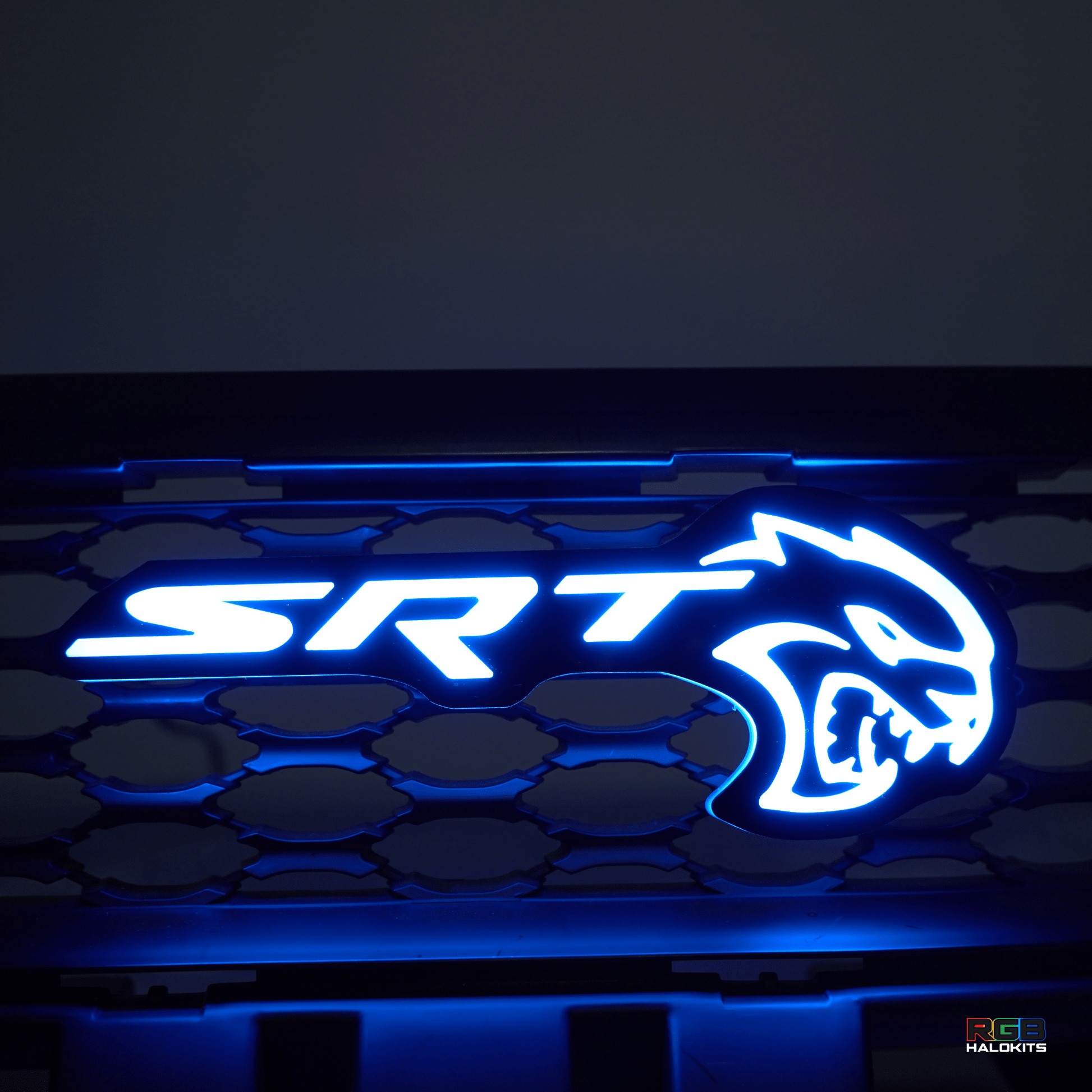 SRT Hellcat LED Emblem Badge: (Multicolor) - Speedlogix