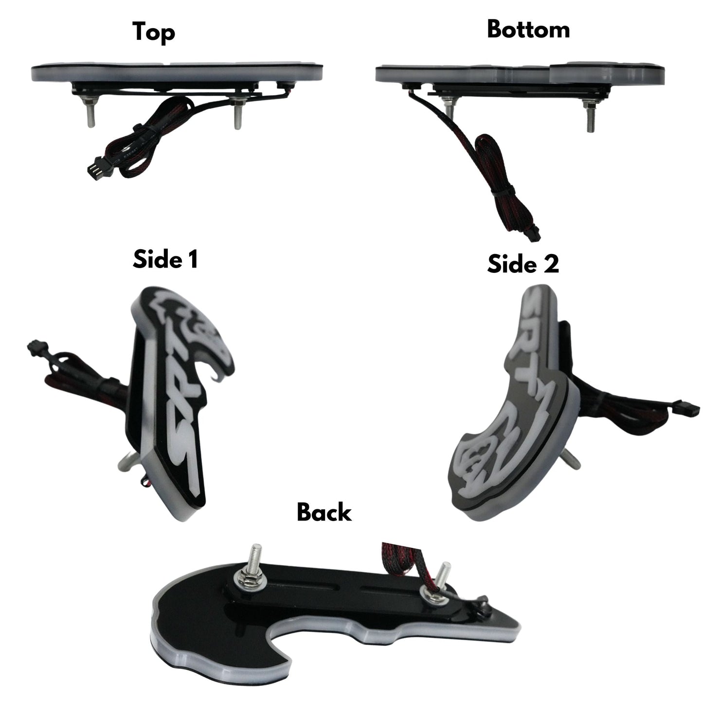 SRT Hellcat LED Emblem Badge: (Multicolor) - Speedlogix