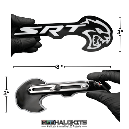 SRT Hellcat LED Emblem Badge: (Multicolor) - Speedlogix