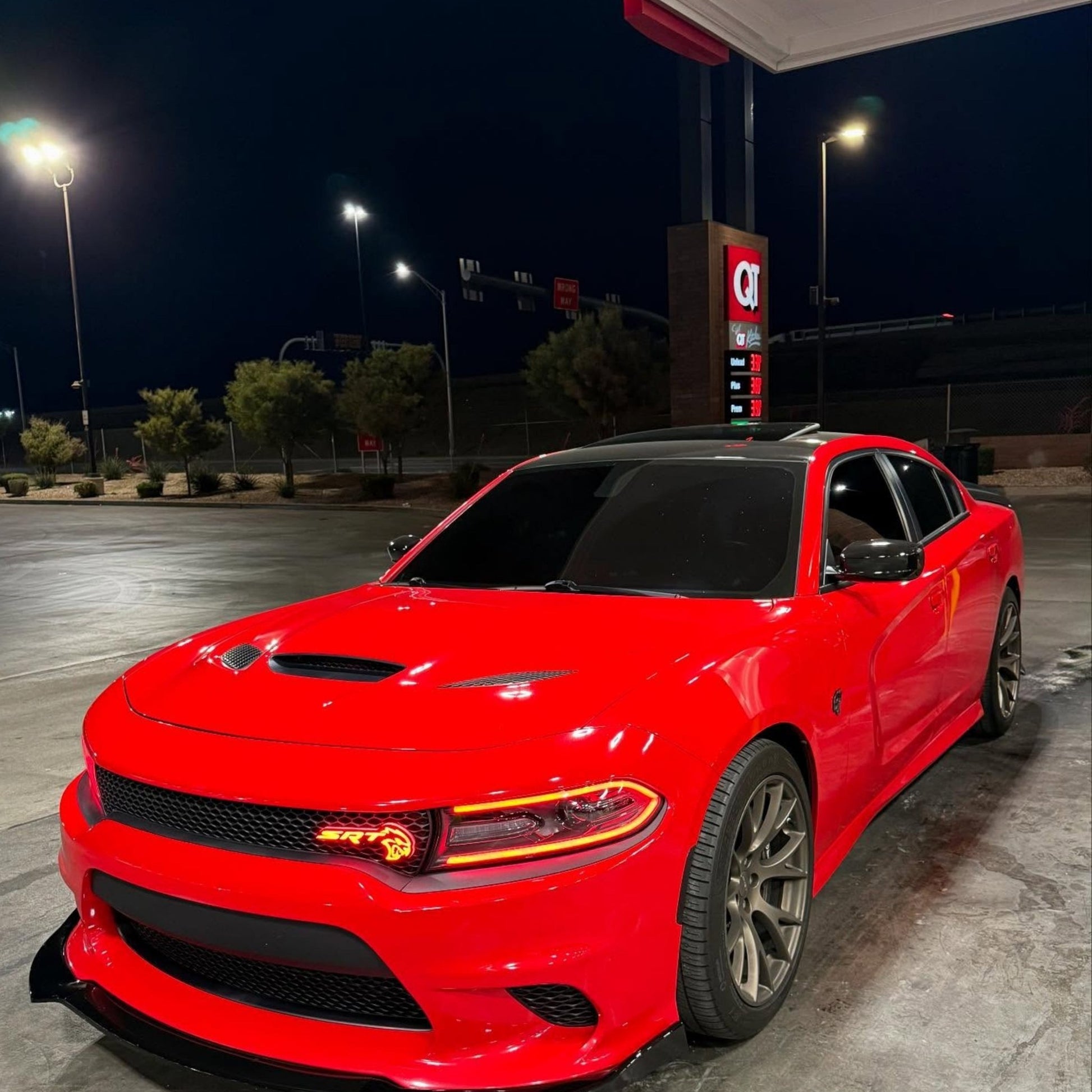 SRT Hellcat LED Emblem Badge: (Multicolor) - Speedlogix