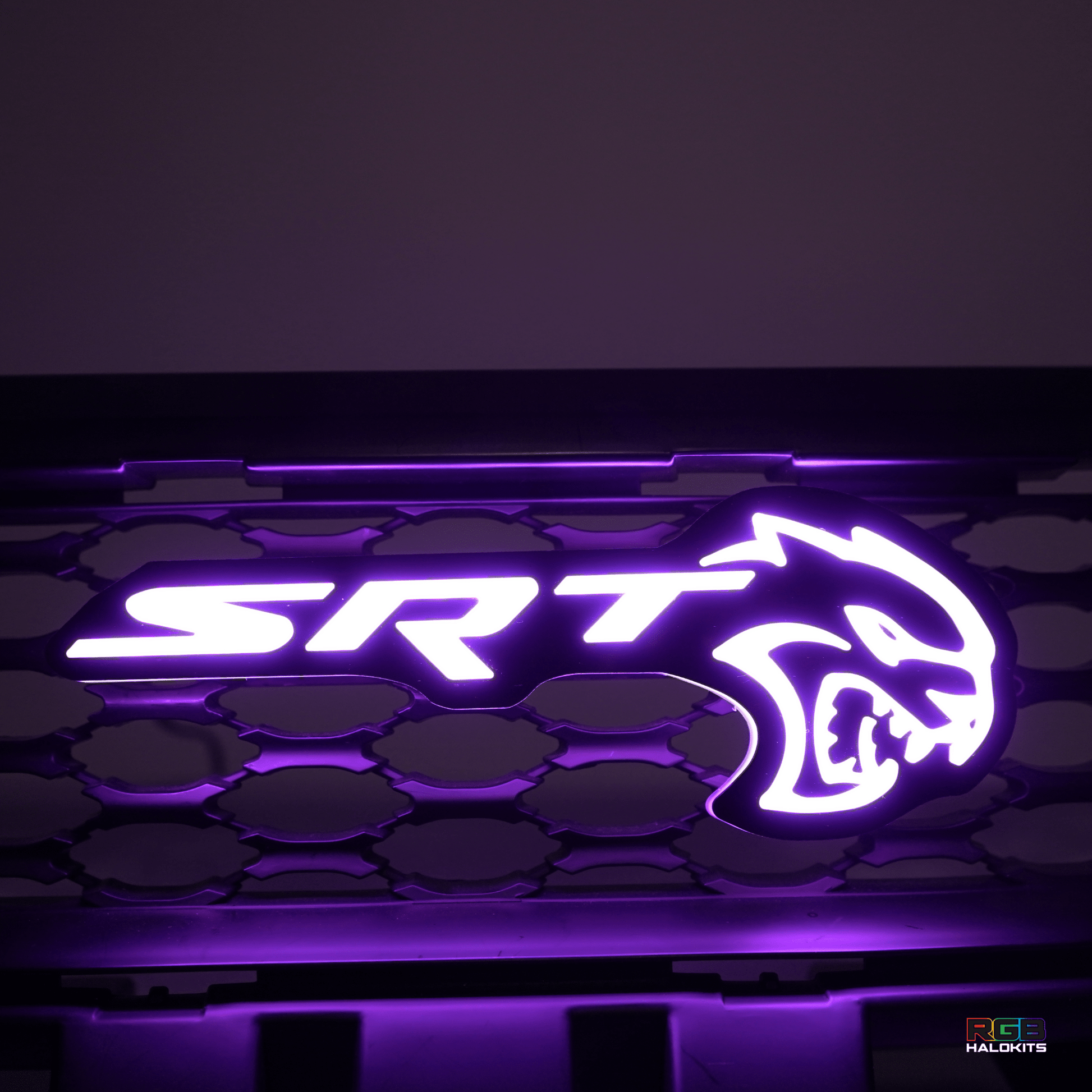 SRT Hellcat LED Emblem Badge: (Multicolor) - Speedlogix