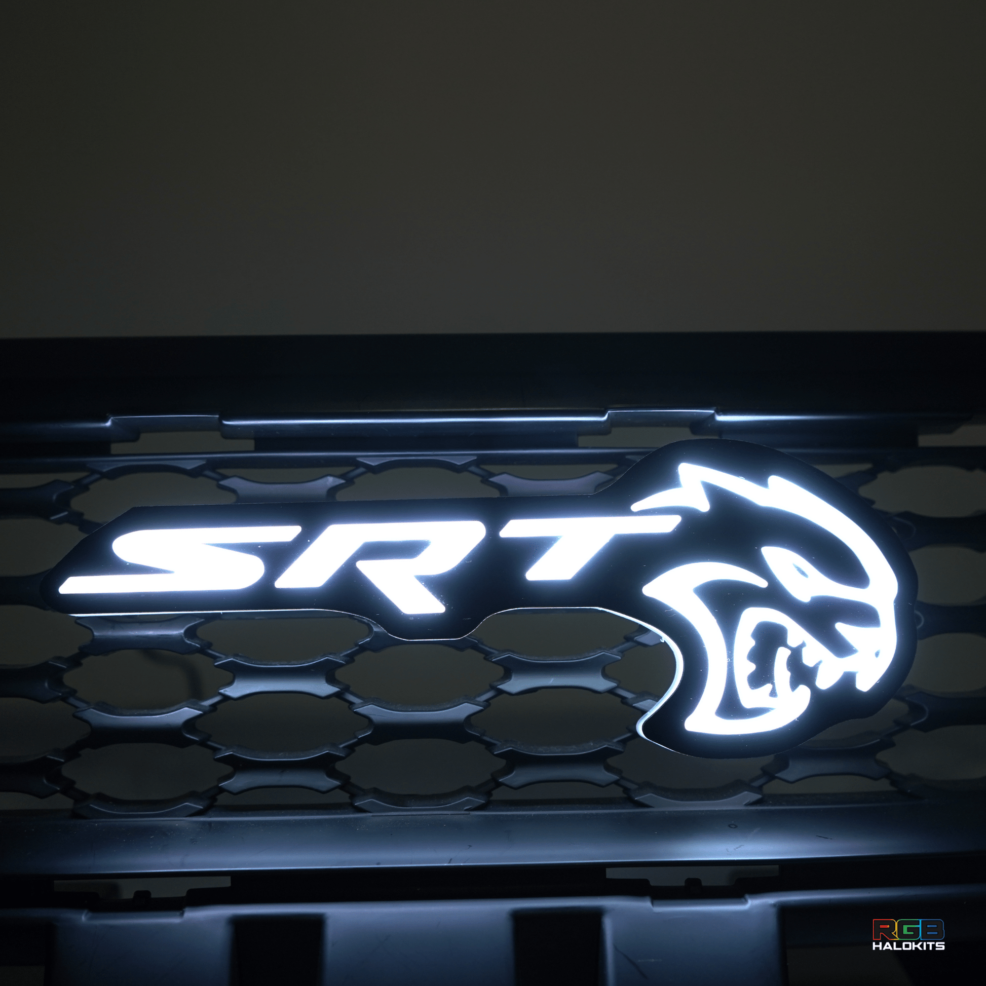 SRT Hellcat LED Emblem Badge: (Multicolor) - Speedlogix