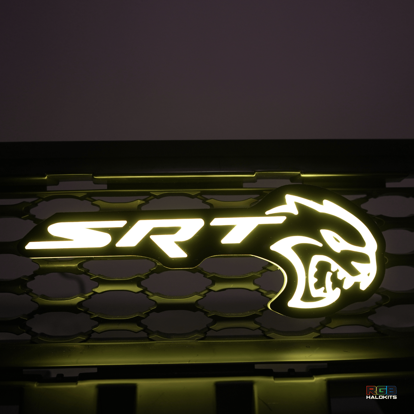 SRT Hellcat LED Emblem Badge: (Multicolor) - Speedlogix
