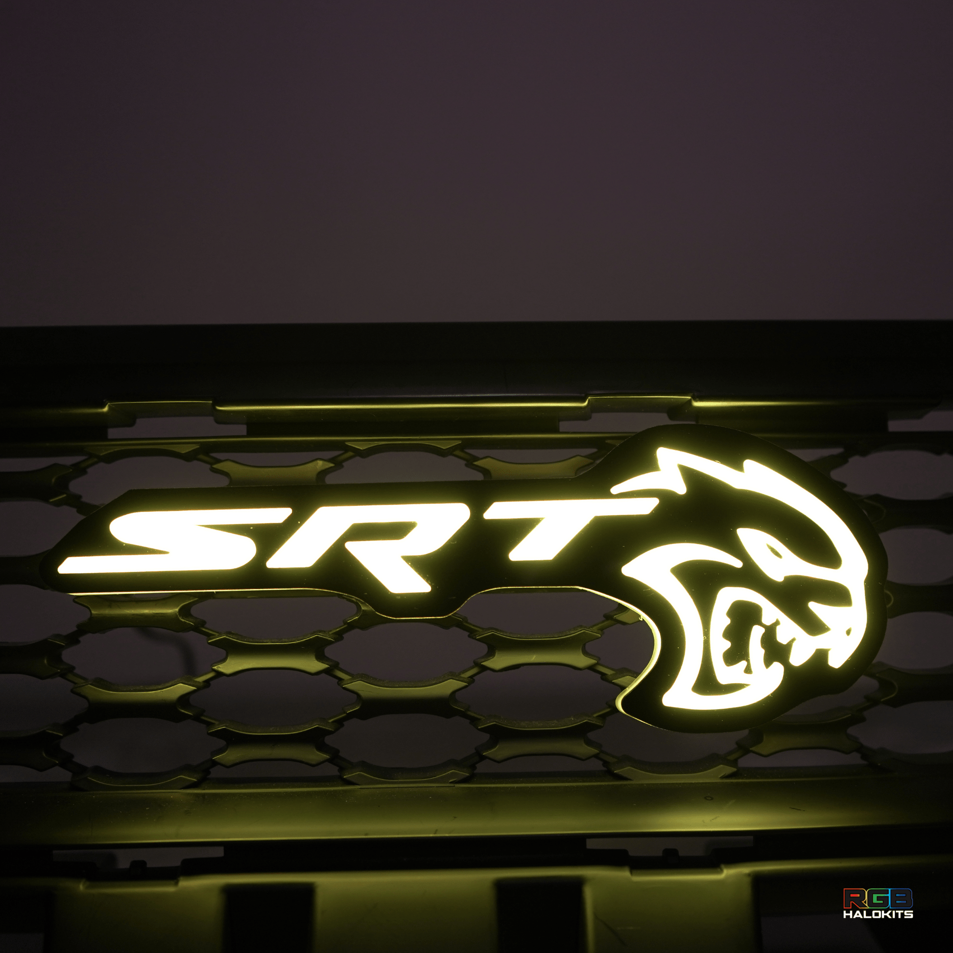SRT Hellcat LED Emblem Badge: (Multicolor) - Speedlogix