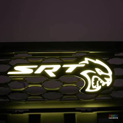 SRT Hellcat LED Emblem Badge: (Multicolor) - Speedlogix