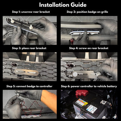 SRT LED Emblem Badge: (Multicolor) - Speedlogix