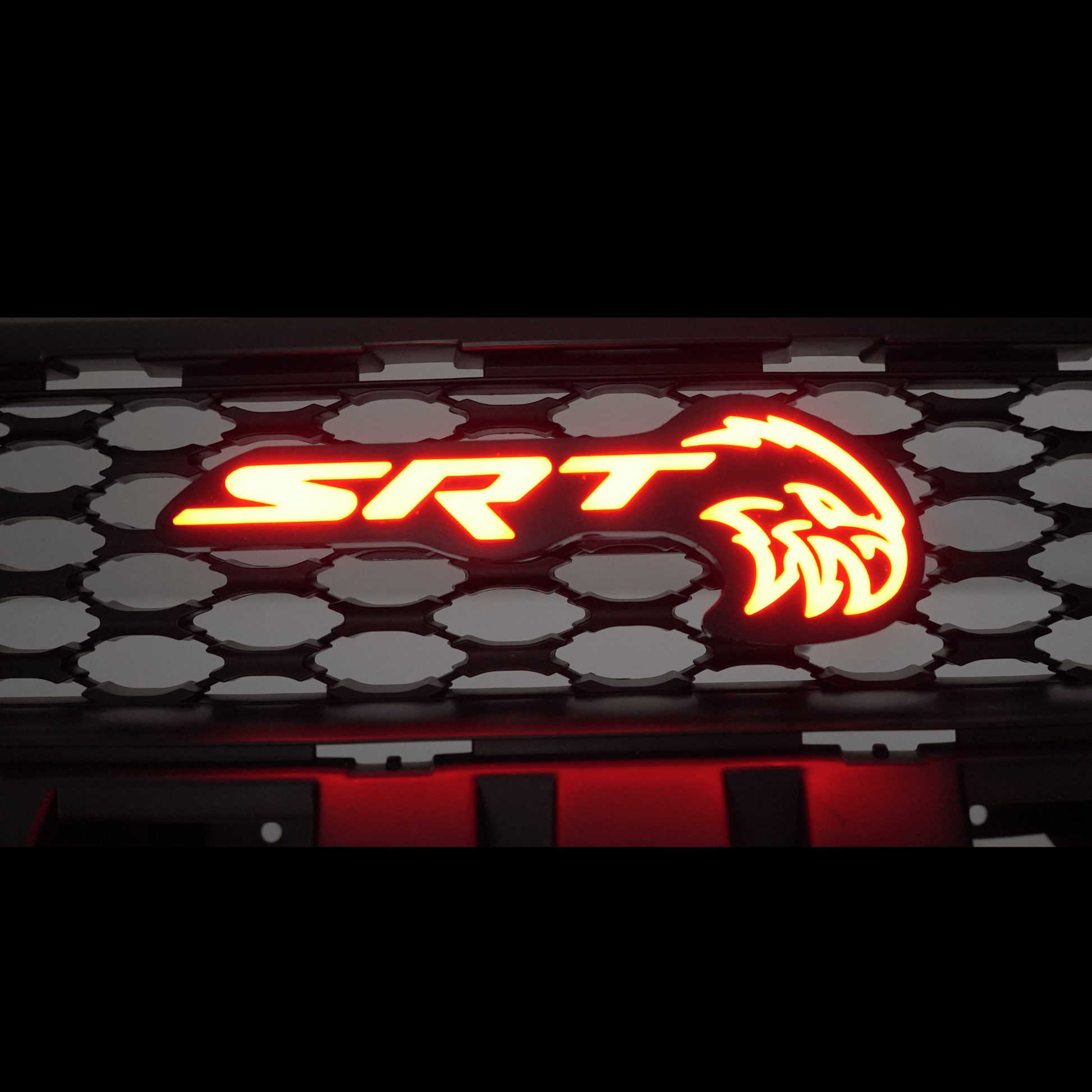 SRT Trackhawk Hellhawk LED Emblem: (Multicolor Flow) - Speedlogix