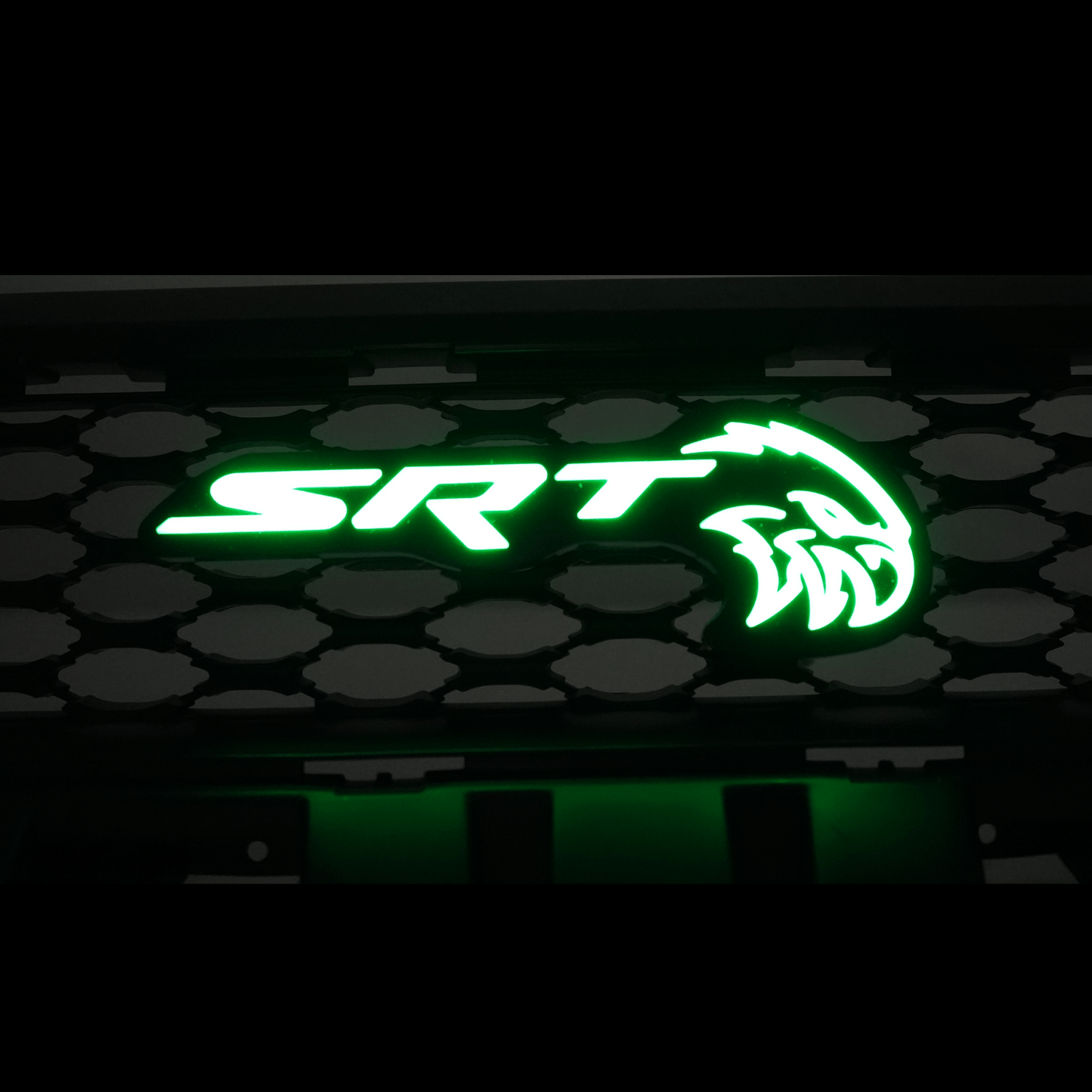 SRT Trackhawk Hellhawk LED Emblem: (Multicolor Flow) - Speedlogix