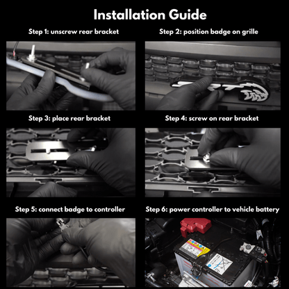 SRT Trackhawk Hellhawk LED Emblem: (Multicolor Flow) - Speedlogix