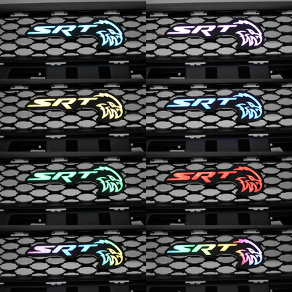 SRT Trackhawk Hellhawk LED Emblem: (Multicolor Flow) - Speedlogix