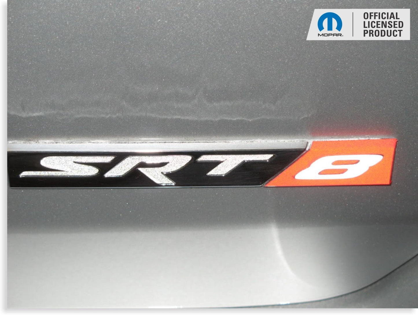 SRT8 Trunk Emblem Overlay Decal - 2008 - 2014 Challenger SRT8 - Speedlogix