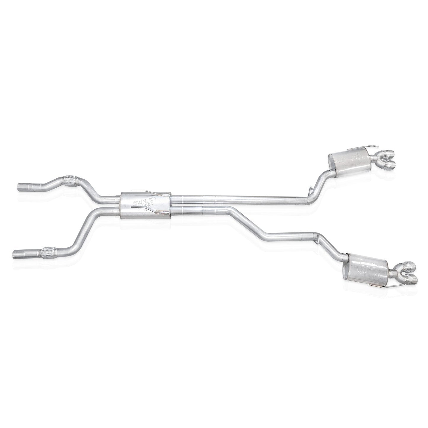 Stainless Works Cat - Back Exhaust, Polished Tips 2020 - 2024 Explorer ST - Speedlogix