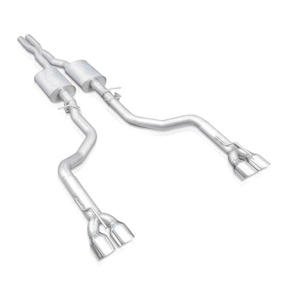 Stainless Works Redline Cat - Back Exhaust, Quad Tips 2015 - 2023 Challenger 6.2L/392/6.4L - Speedlogix