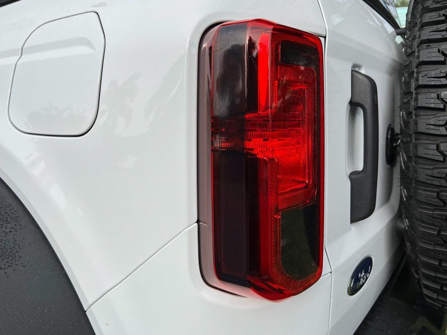 Standard Smoked Sidemarker Overlays (Front and Rear) - 2021+ Bronco (w/ Halogen Taillights) - Speedlogix
