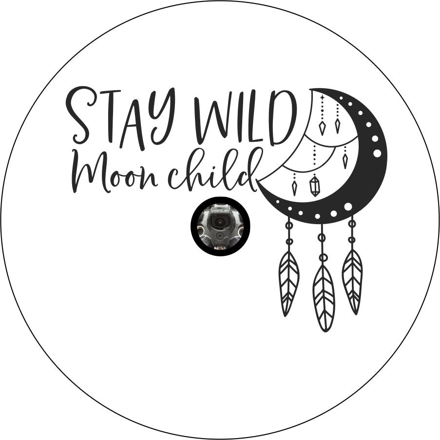 Stay Wild Moon Child Dream Catcher Bronco Spare Tire Cover - Speedlogix
