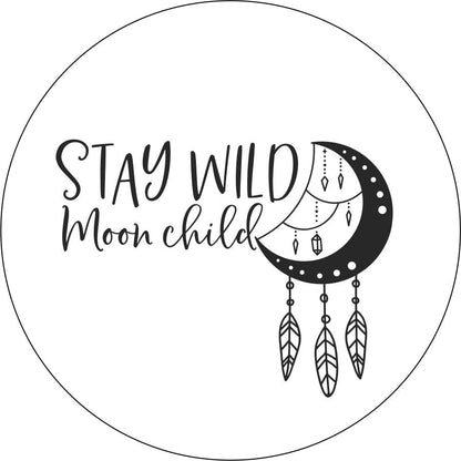 Stay Wild Moon Child Dream Catcher Bronco Spare Tire Cover - Speedlogix