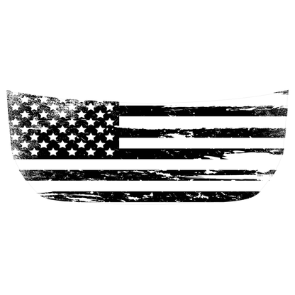 Stealth Clear American Flag Hood Overlay - 2021+ Bronco - Speedlogix