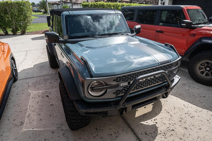 Stealth Clear Badlands Topographic Map Hood Overlay - 2021+ Bronco - Speedlogix