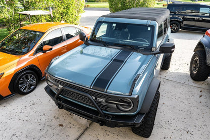 Stealth Clear Badlands Topographic Map Hood Overlay - 2021+ Bronco - Speedlogix