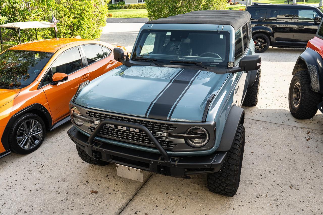 Stealth Clear Badlands Topographic Map Hood Overlay - 2021+ Bronco - Speedlogix