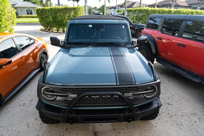 Stealth Clear Badlands Topographic Map Hood Overlay - 2021+ Bronco - Speedlogix