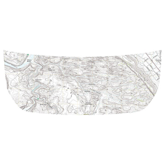 Stealth Clear Moab Topographic Map Hood Overlay - 2021+ Bronco - Speedlogix