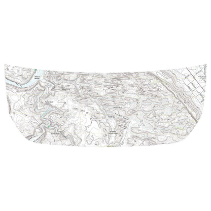 Stealth Clear Moab Topographic Map Hood Overlay - 2021+ Bronco