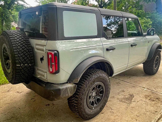 Stealth Paint Matched Side Window Overlays - 2021+ Bronco 4 Door - Speedlogix