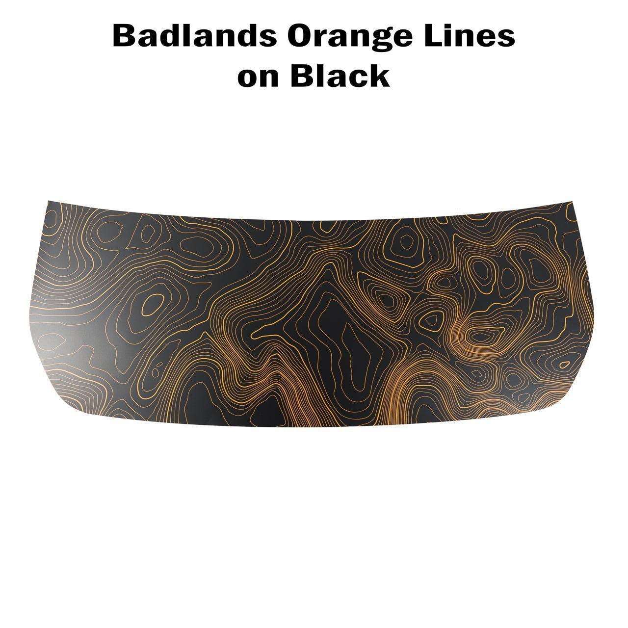 Stealth Topographic Map Hood Overlay (Printed Series) - 2021+ Bronco - Speedlogix